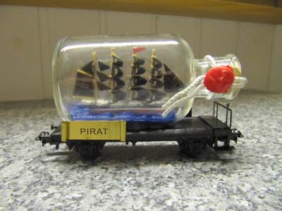 118. Piraten 5-Master , ca. 10 cm, auf Basis Mrklin 4xxxx